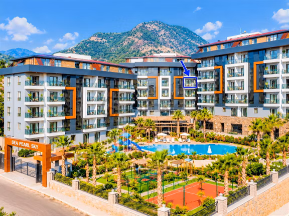Alanya Kestelde Full Aktiviteli Site İçi Satılık 2+1 Daire 2
