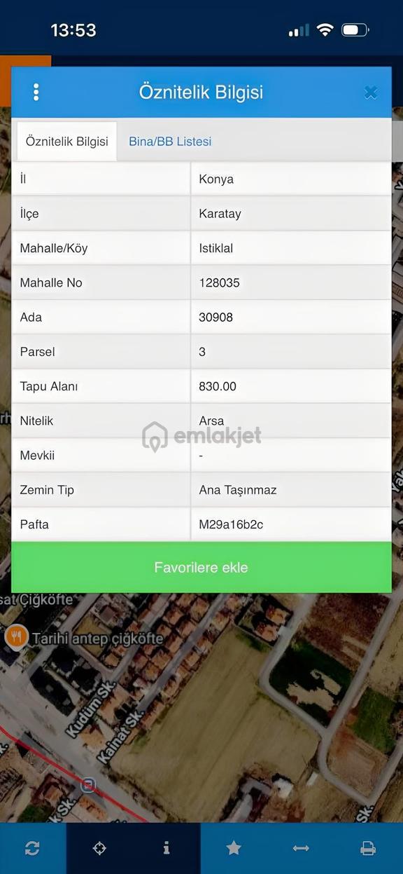 Cengizler'den İstiklal'de Satılık 830'm2 Arsa 2