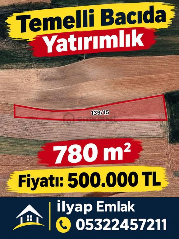 İlyap'tan Temelli Bacıda Yatırımlık 780m2 1