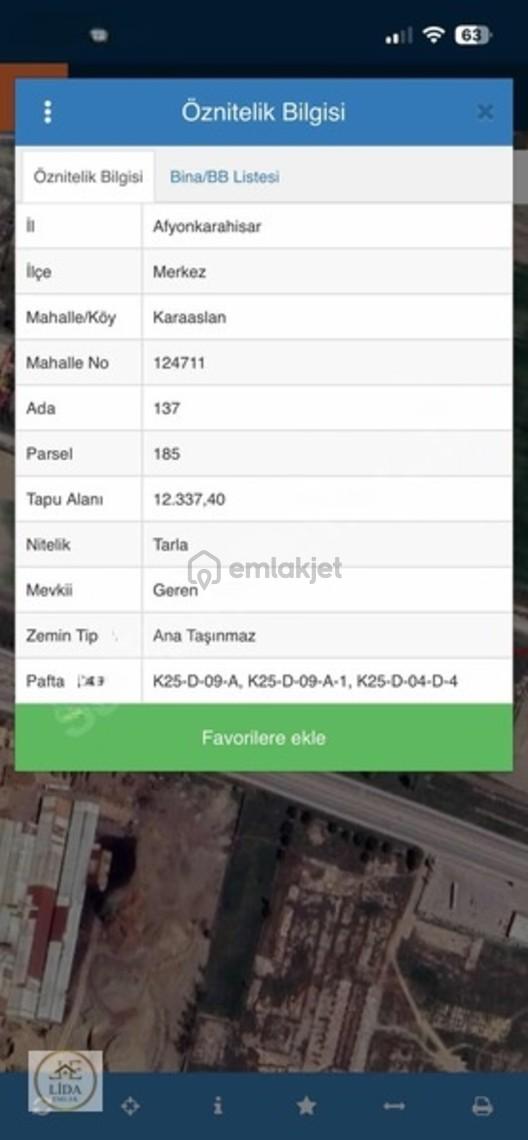 Lıda Emlaktan Acil Satılık Tarla 1