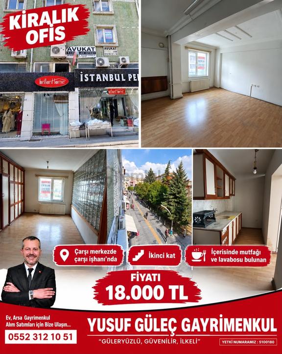 Niğde Merkez Çarşı İşhanında Kiralık Ofis 1
