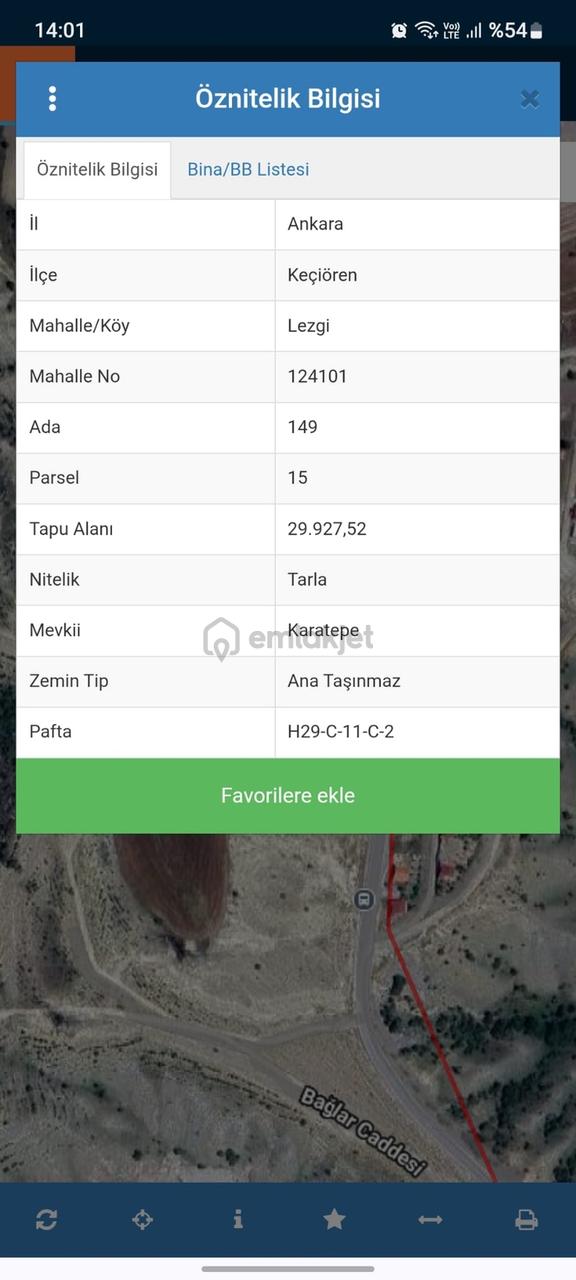 Bağlum Kahramankazan Yoluna Cepheli Büyük Metrajlı Fırsat Arazi 2