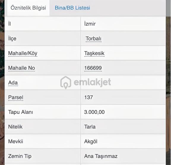 Torbalı Taşkesik'de 3.000 M² Tarla 2
