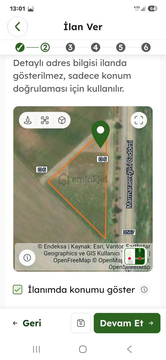 Çorlu Seymende 386m2 Parsel 1