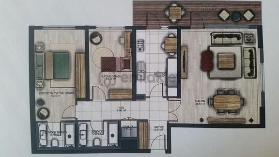 Sahibinden Bulvar İstanbul Göl Etabı Ebeveyn Banyolu 2+1