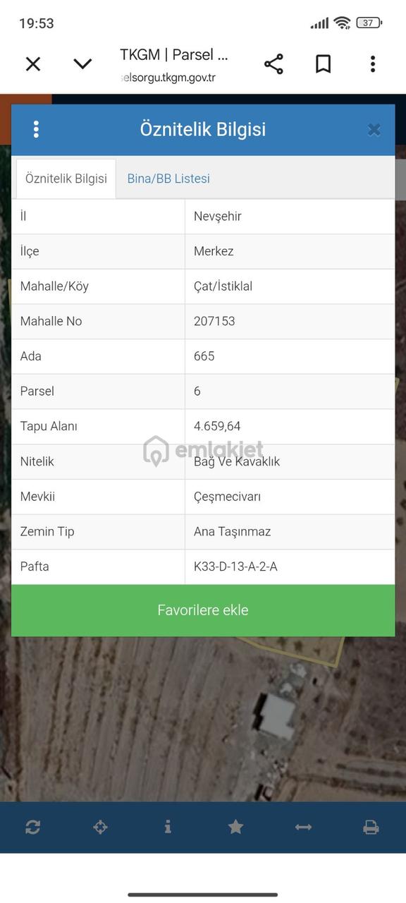Çat Kasabası Çeşmecivarı Mevki 4660 Metrekare Bakimli Bağ+tarla 2