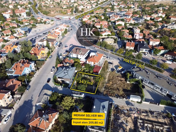 Meram Selver De Satılık 343 M2 İmarlı Müstakil Villa Arsası 1