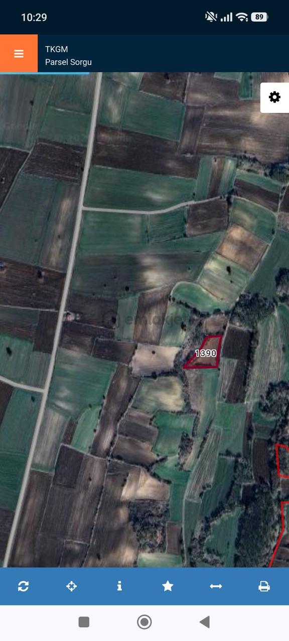 Kırklareli Merkez Ürünlü Köyünde Satılık Tek Parça Tarla 2