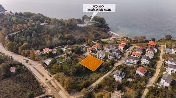 Akçakoca Kale Yanında Muhteşem Deniz Manzaralı Köşe Arsa 2