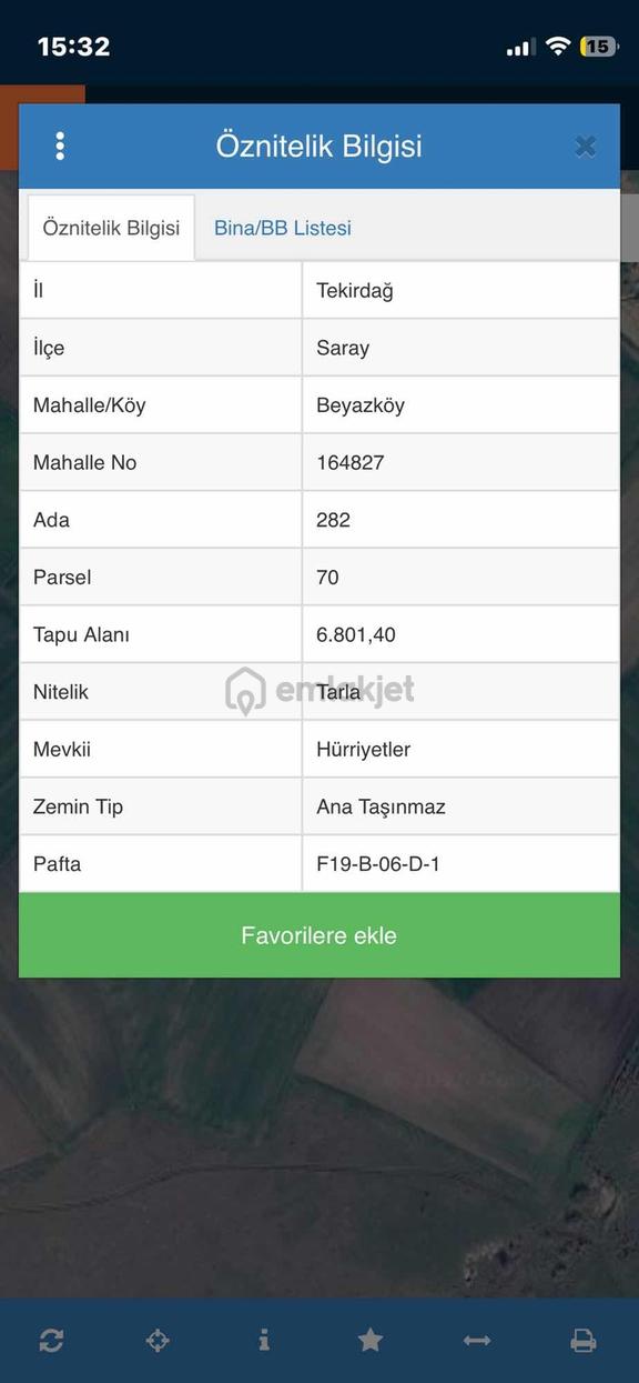 Tekirdağ Saray Beyazköy Yola Sıfır 1