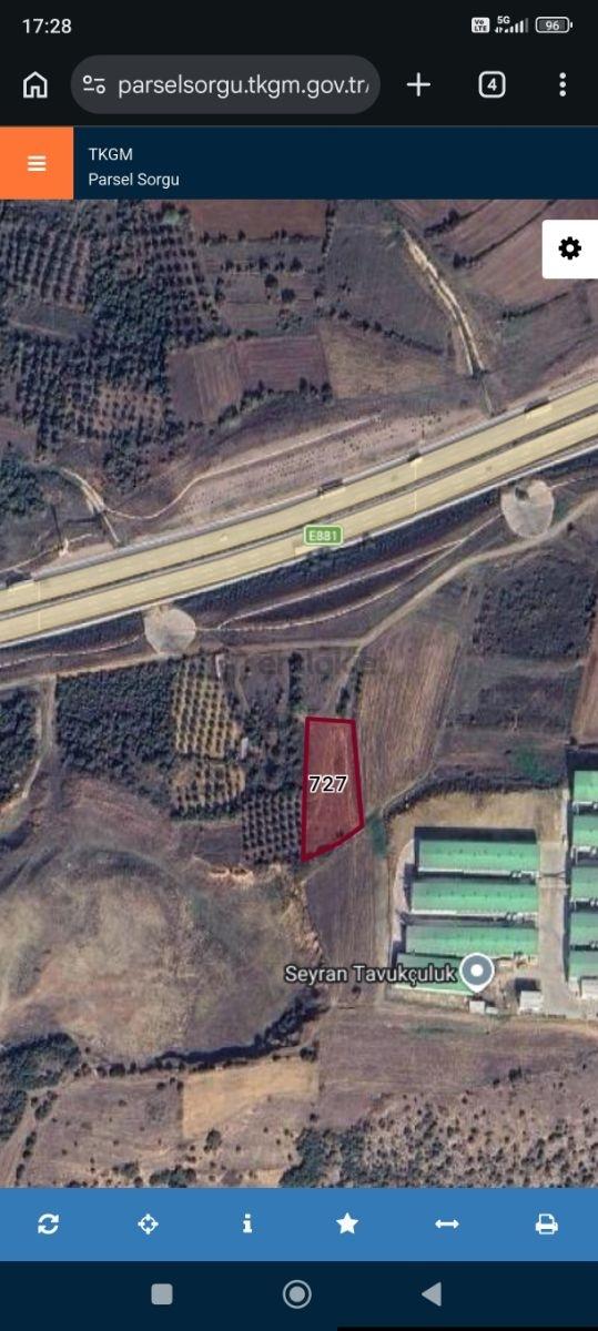 Bursa Karacabey Seyran Satılık 2500 M2 Tarla 1