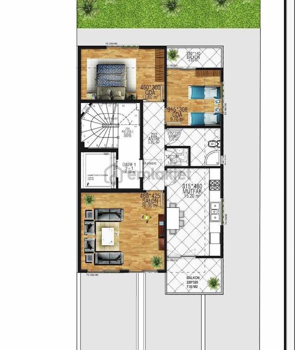 Au-desticiler 71 Evler Şehir Hastane Yakını 106 M2 Lüx 2+1 Daire 2