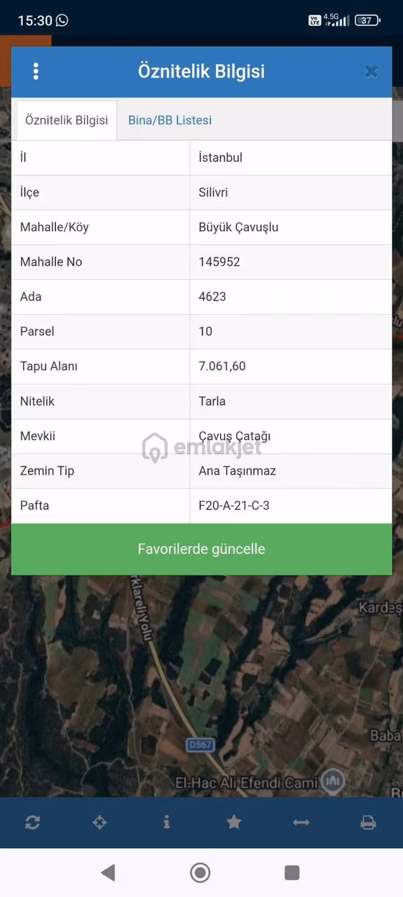 Silivri Büyükçavuşluda Fırsat Arsa 1