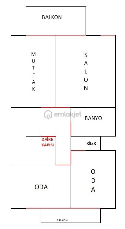 Fikri Altay Mah. Geniş 2+1 Kapalı Mutfak Önü Açık Kiralık Daire 2