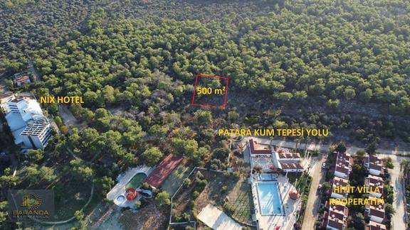 Kaş Patara'da Kum Tepesi'ne Çok Yakın 500 M² Satılık 2b Arazi 1