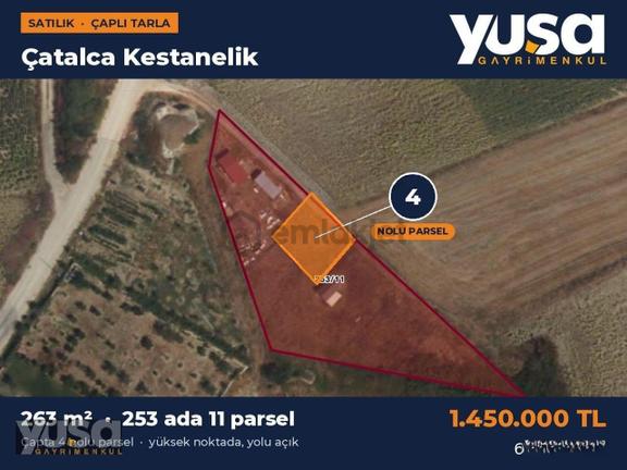 Çatalca Kestanelik 253 Ada 11 Parsel 263 M² Çaplı Tarla 2