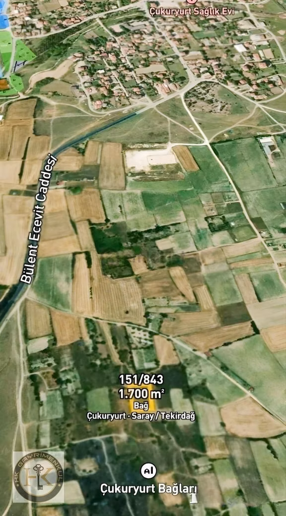 Tekirdağ Saray Çukuryurt Satılık Arsa 2