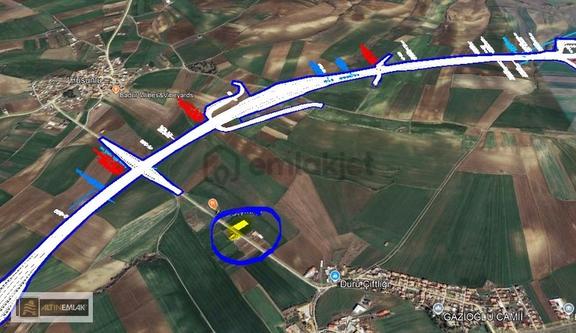 Tekirdağ Gazioğlu-husunlu Arasnda Asfalt Yol Üzeri Satılık Tarla 2