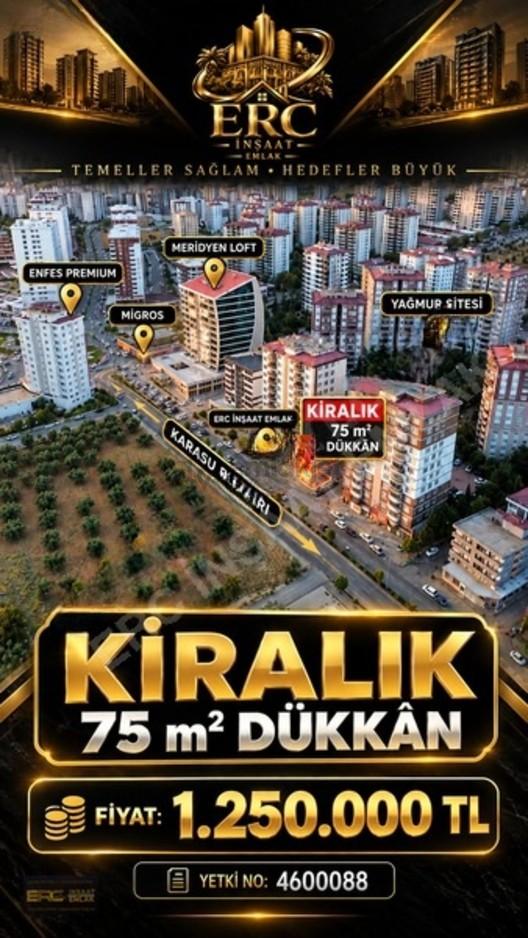 Tekerek Yolu Yagmur Sitesi Altında Kiralık 75m² Dükkan 1