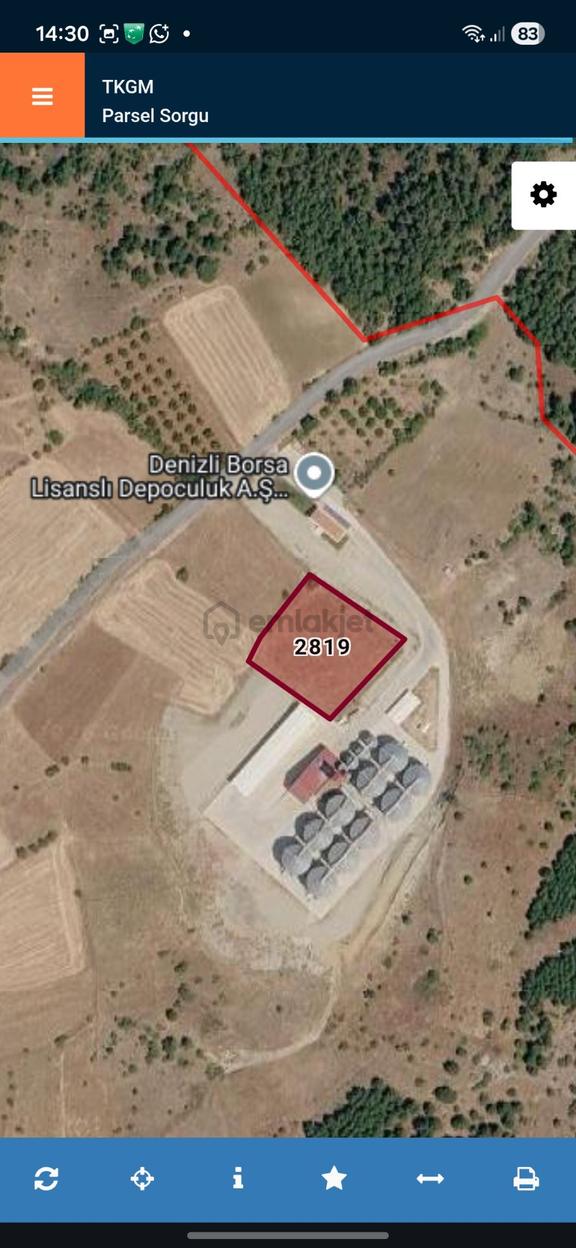 Denizli Tavas Sarıabat Deveyolu Mevkii 2819 Parsel 3.630 M² Müstakil Tek Tapu Ham Toprak - Yatırımlı 2