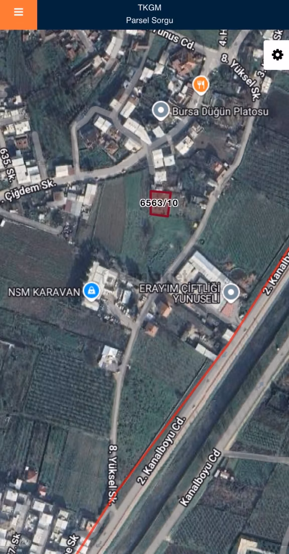 Yunuseli'de 651.03 M² Kanalboyuna Yakın Satılık Tarla 2