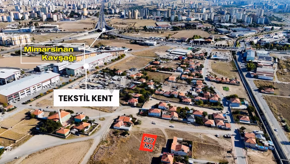 Çevre Yoluna 400 Metre | Tekstilkente Yakın | Ticari 257 M² Arsa 2