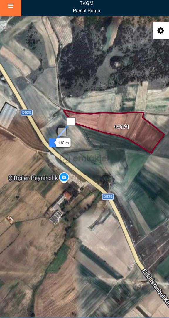 Balcity-kırklareli Vizede Resmi Yola Cepheli İmar Sınırında 1