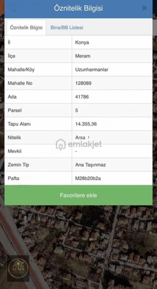 Meram Uzunharmanlar Da 8 Kata İmarlı 95 M2 Satılık Arsa Hissesi 2