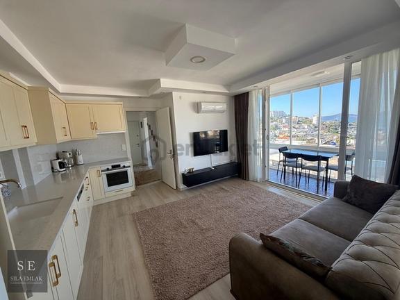 Panoramik Deniz Manzaralı, Eşyalı Kiralık 1+1 Lüks Daire 1