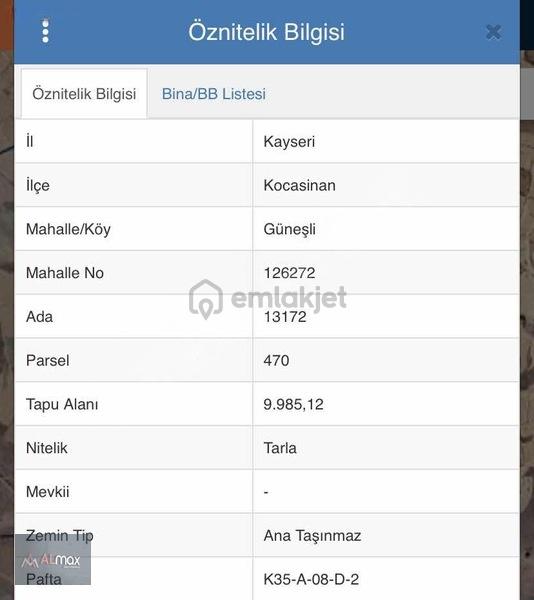 Kocasinan Güneşlide Merkeze 2,5 Km | 9.985 M² Satılık Tarla 1
