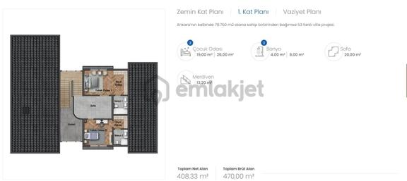 Ankara Gölbaşı Kösen Vills Botanik De Müstakil Satılık Villa 1