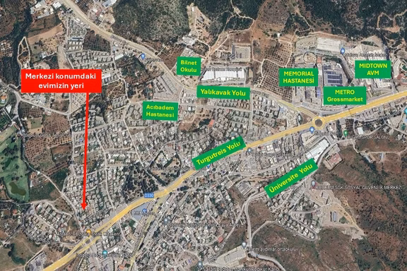 Ortakent Merkezi Konumda Kiralık Bahçe Katı 2