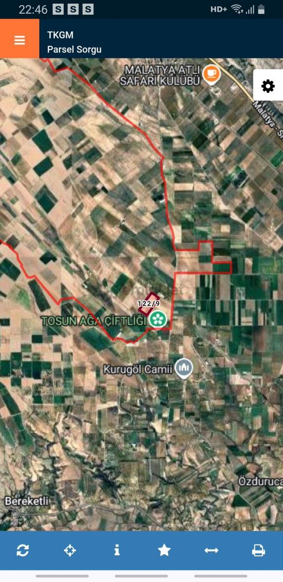 Malatya Yazıhan Hamidiye’de Yatırımlık Satılık 35.647 M² Sulu Tarım Arazisi 2