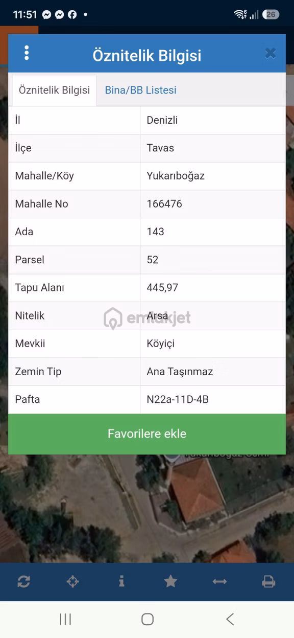 Nehirden Tavas Yukarıboğazda İmarlı Arsa 2