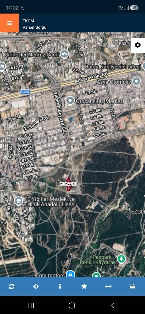 Otosansit Üstü 1.000 M2 Yatırımlık Satılık Bahçe.. 2