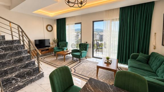 Alanya Kargıcak Denize 100 Metre 2+1 Deniz Manzaralı Muhteşem Penthouse 1