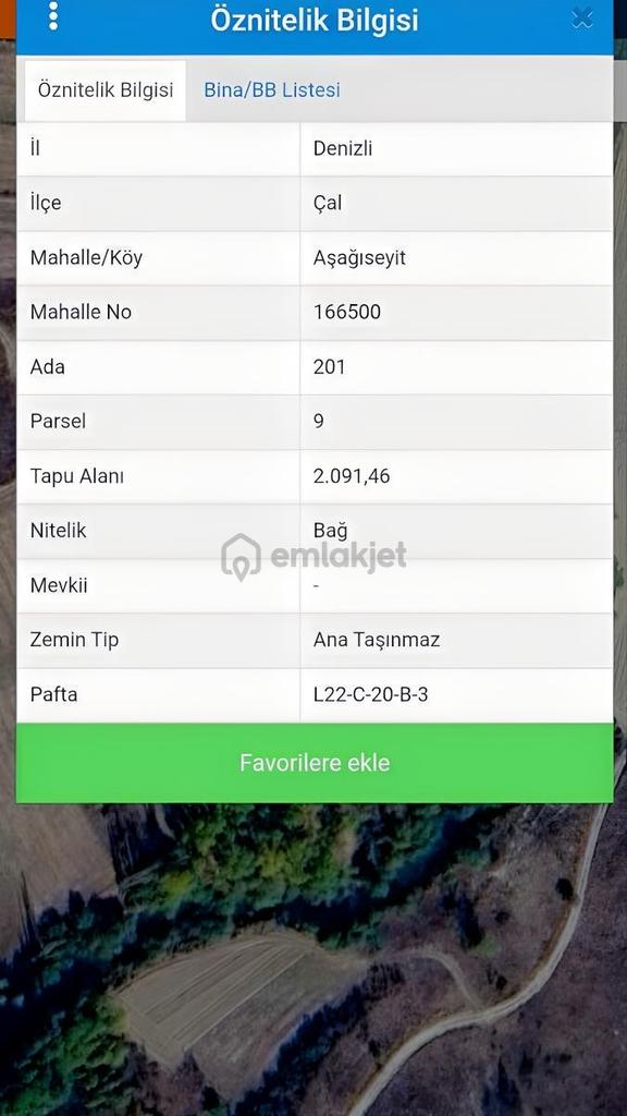 Noradan Çal Aşağıseyit Te Satılık Tarla 1
