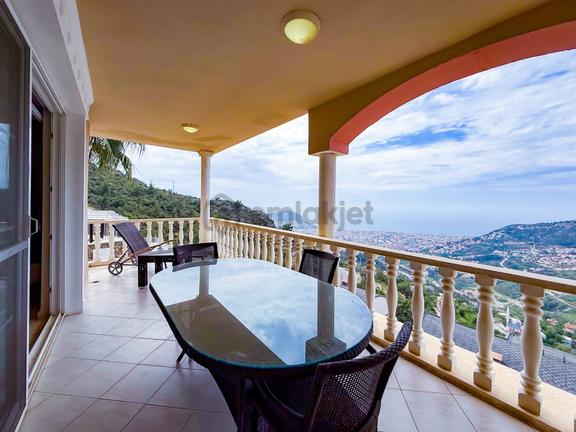 Alanya Bektaş 4+1 Ful Deniz Ve Kale Manzaralı Satılık Muhteşem Penthouse 2