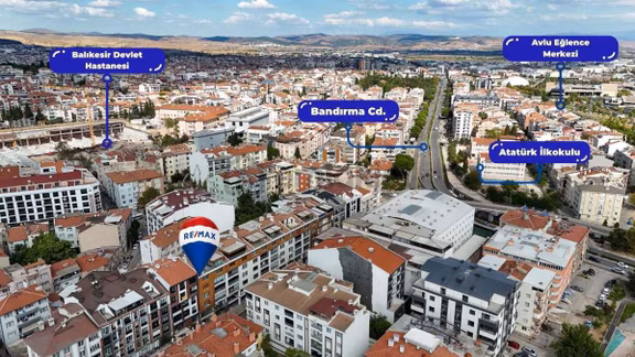 Karesi Atatürk Mah.’de Eski Bandırma Caddesi Üzeri Satılık 2 Katlı 630 M2 Satılık Dükkan 2