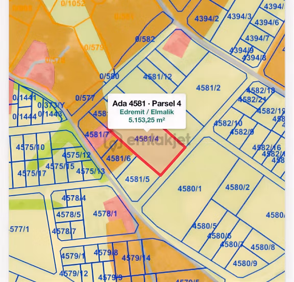 Van Edremit Elmalıkta Satılık 5.153 M² Yatırımlık Parsel 1