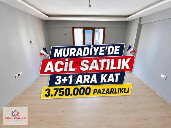 Acil! Zeki Emlak'tan Muradiyede Ara Kat 3+1 K.mutfak Satılık D.. 1