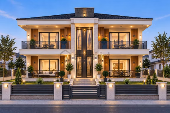 Goldhouse Dan Projeden Satılık Fethiye Foça Mah. 4+1 Dubleks Daire 1