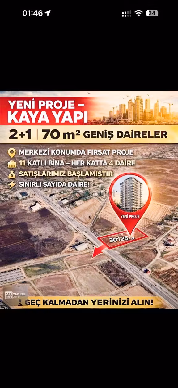 Kayalar Yapı 2+1 70 M2 1