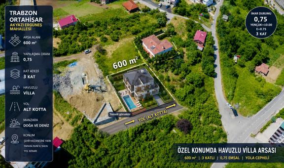 Sahibinden Sahibinden | Akyazı’da 3 Kat İmarlı Deniz Manzaralı 600 M² Villa Arsası 1