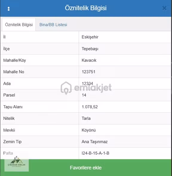 Çırağan Emlak'tan Kavacık Bölgesinde 1.078 M2 Arsa Alanı 1