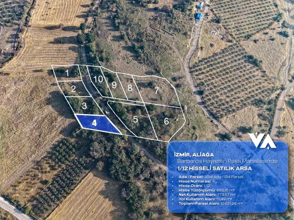 Barbaros Hayrettin Paşa Mah'de 885 M2 Satılık Tarla 2