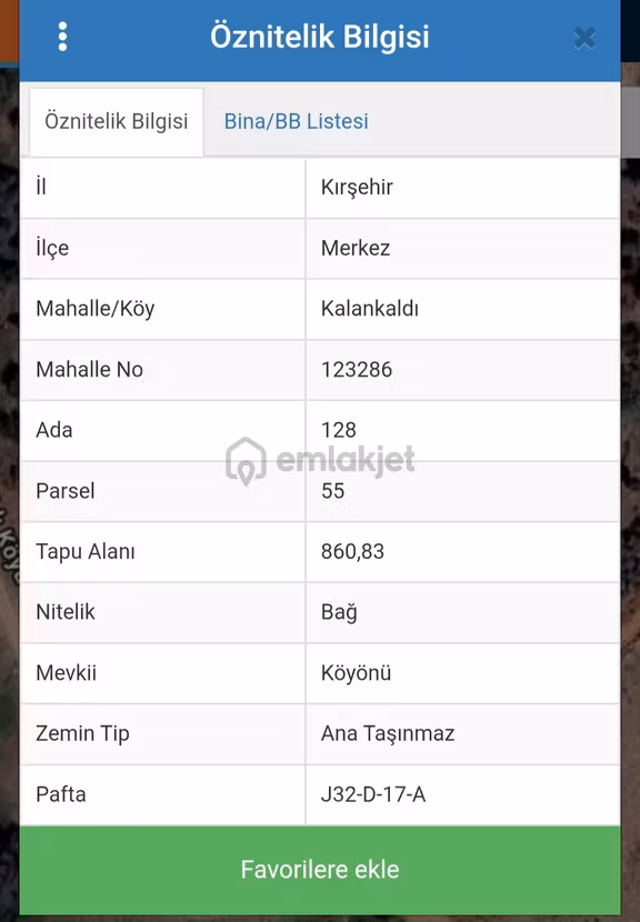 Kalankaldı Köyünde 2 Parsel Bitişik Bağ 2