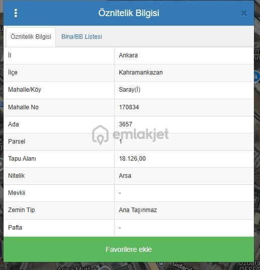 Kazan Saray Da 0,60 Emsal 239m Hisse Sanayi İmarlı Fabrika Arası 2