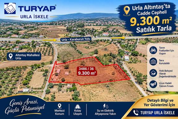 Urla Altıntaş Mah. 1/1000 Plan Kapsamında 9.300 M² Arazi 1