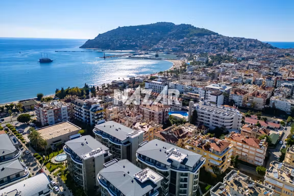 Alanya Güllerpınarı’nda Kiralık Deniz Manzaralı 2+1 Dubleks 1